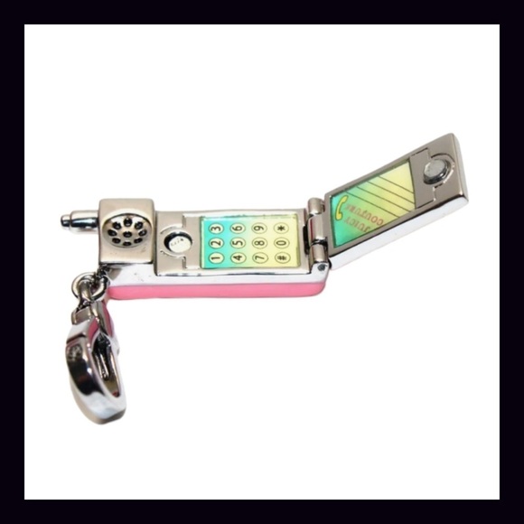 Juicy Couture Rare Pink Flip Phone Charm - Picture 3 of 5